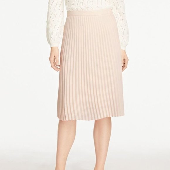 Ann Taylor Dresses & Skirts - Nwt Ann Taylor Plated Skirt Blush Size 6